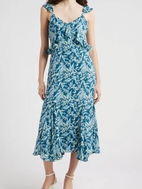 NWT Chelsea 28 Mid Summer Floral Dress Size XS Vacation Preppy Cottagecore